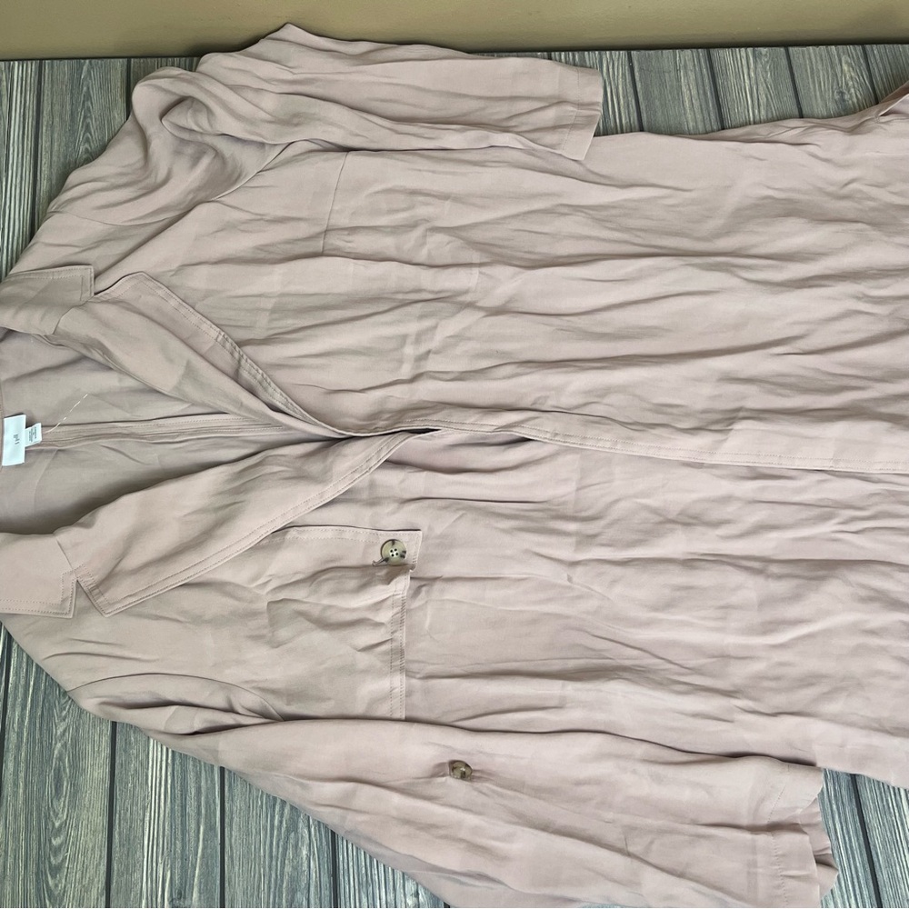 J. Jill Duster Jacket Lightweight Coat 1XL Neutral Peach - Picture 11 of 12